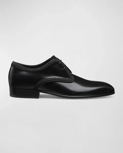 Мужские туфли дерби с тканевой отделкой Alastar Stuart Weitzman, черный