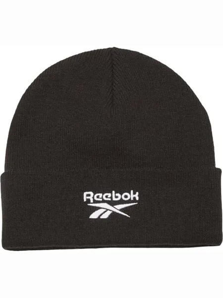 Шапка бини унисекс Reebok TE LOGO BEANIE черная, р. 56-58