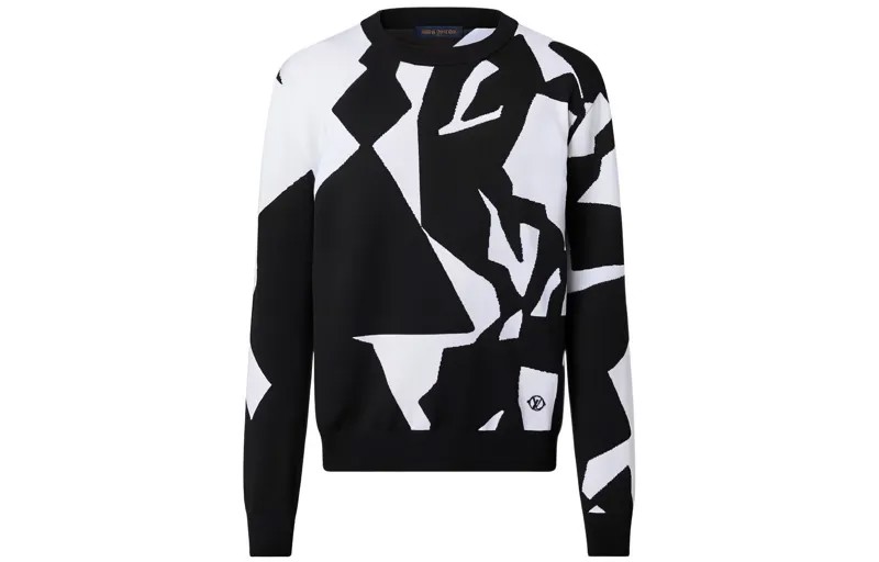 LOUIS VUITTON Мужской свитер, цвет Black/White