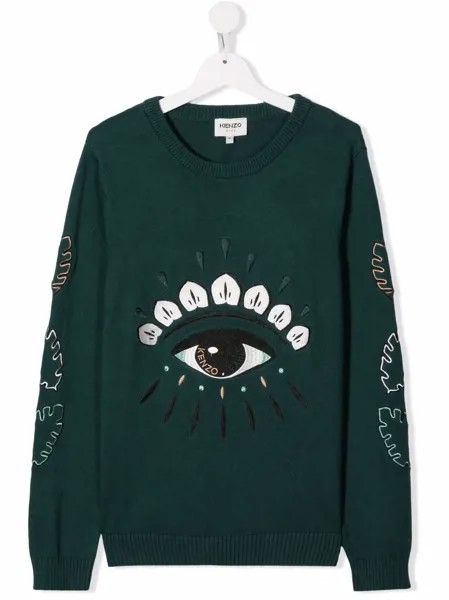 Kenzo Kids толстовка с вышивкой