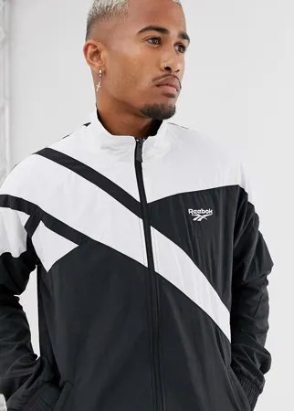 Черная олимпийка с винтажным векторным принтом Reebok-Черный