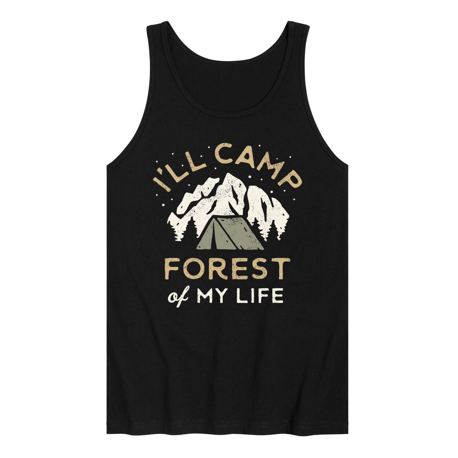 Мужская майка I'll Camp Forest My Life Tank Licensed Character