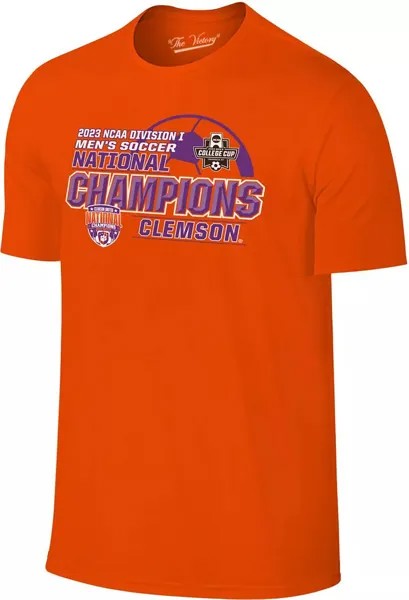Оригинальная Мужская футболка Retro Brand для взрослых 2023 NCAA с чемпионами по футболу Clemson Tigers