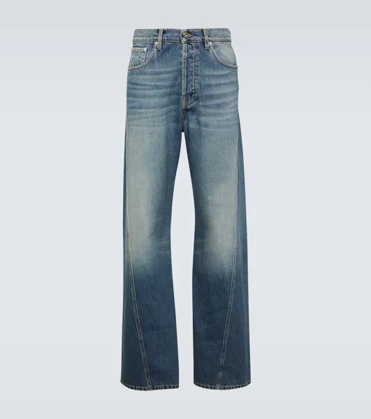Перекрученные прямые джинсы Lanvin, синий