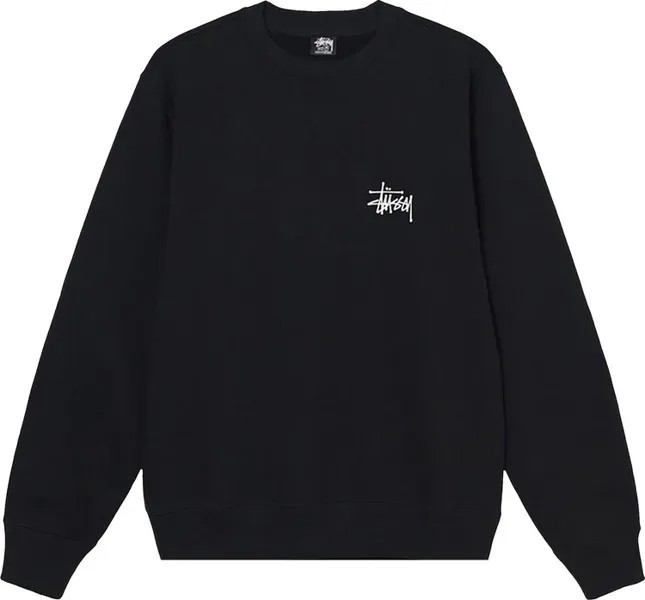 Толстовка Stussy Basic Crew 'Black', черный