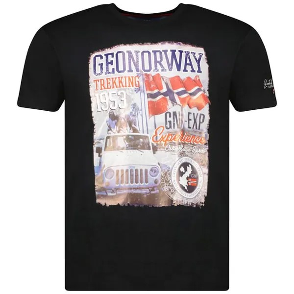 Футболка Jalibu с короткими рукавами Geographical Norway, черный
