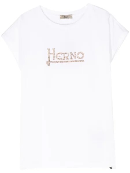 Herno футболка с логотипом, белый