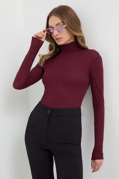 Лонгслив Max&Co., гранатовый
