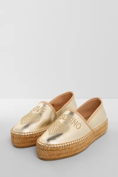 Эспадрильи женские Love Moschino JA10043G1EIF0 серебристые 40 RU