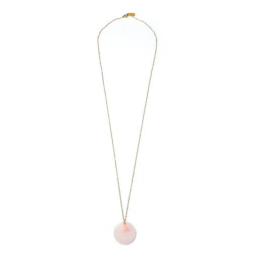 Колье Moon Paris, подвеска круг, Mo-1902-011 розовый