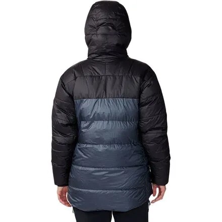 Парка Phantom Belay Down женская Mountain Hardwear, цвет Blue Slate/Black