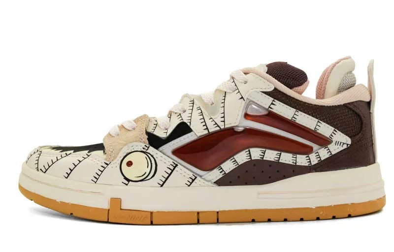 Кроссовки LINING Skateboarding Shoes Unisex Low-top Brown/black, коричневый