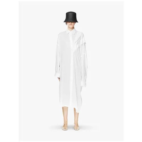 Yohji Yamamoto Белое платье-рубашка 3