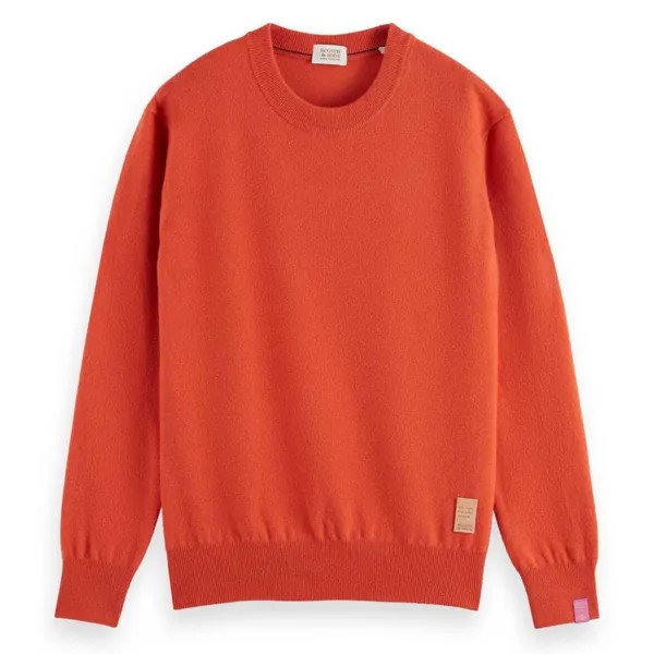 Свитер Scotch & Soda Recycled Wool Crew Neck, оранжевый