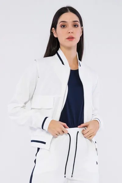 Куртка с карманами на молнии и клапанами Giorgio Di Mare, белый