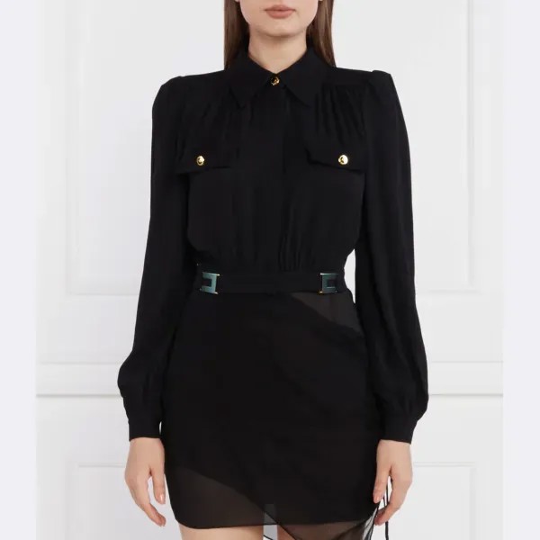 Рубашка стандартного кроя Elisabetta Franchi, черный