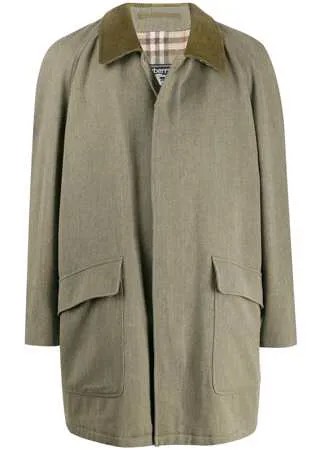 Burberry Pre-Owned пальто 1990-х годов со срезанным воротником
