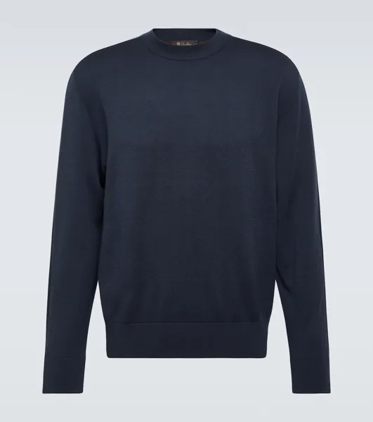 Свитер Renai из смесовой шерсти Loro Piana, синий