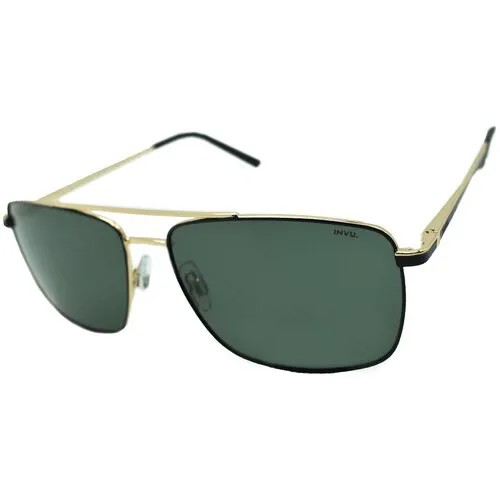 Солнцезащитные очки Invu B1305, золотой, зеленый