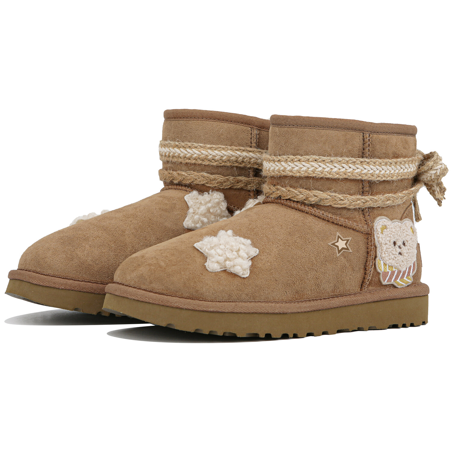 CLASSIC MINI Зимние ботинки женские коричневые/бежевые Ugg
