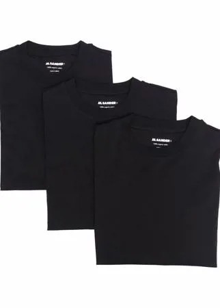 Jil Sander комплект футболок с нашивкой-логотипом