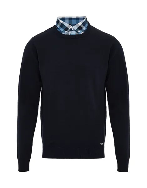 Пуловер Threadbare Strick Alexander, синий