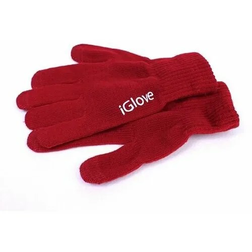 Перчатки iGlove, размер универсальный, бордовый