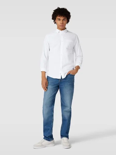 Повседневная рубашка классического кроя с воротником на пуговицах, модель «НИЛ» Only & Sons, белый