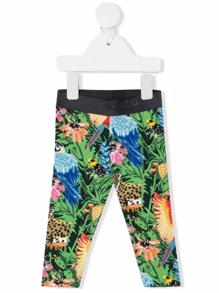 Kenzo Kids легинсы с принтом