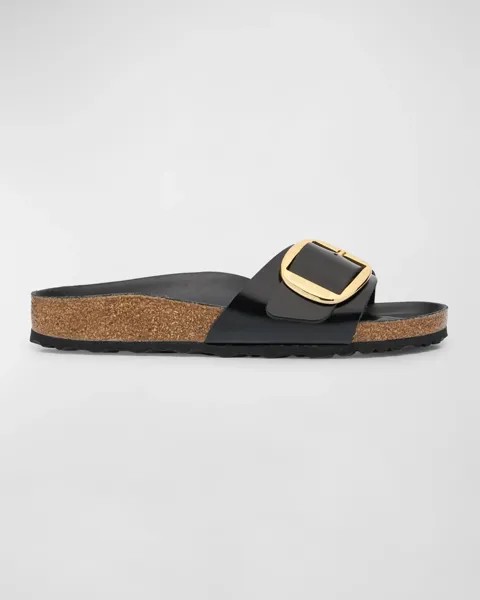 Сандалии Madrid с кожаной пряжкой BIRKENSTOCK, цвет Black