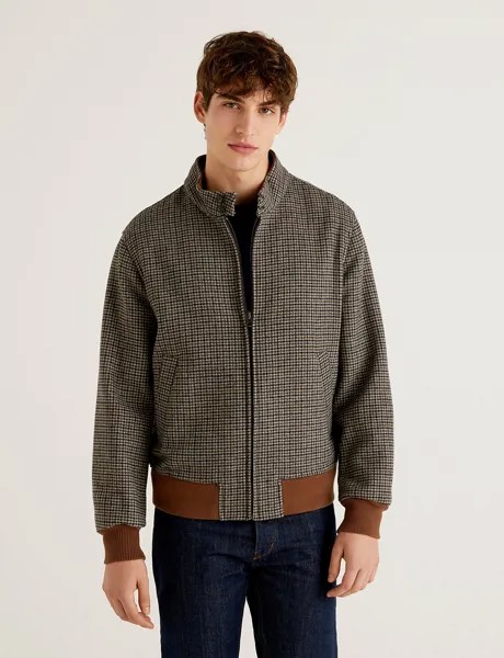 Бомбер мужской United Colors of Benetton 21A_24U053H58 разноцветный XL