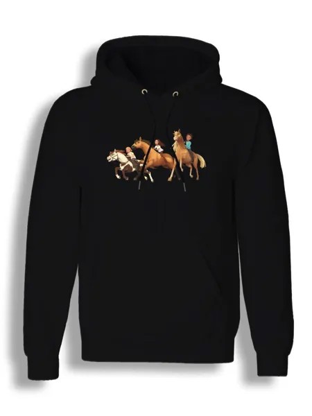 Худи унисекс СувенирShop Спирит/Душа прерий/Мультфильм 2 черное XL