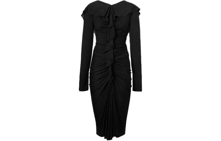 Burberry женское платье с длинными рукавами, цвет Black