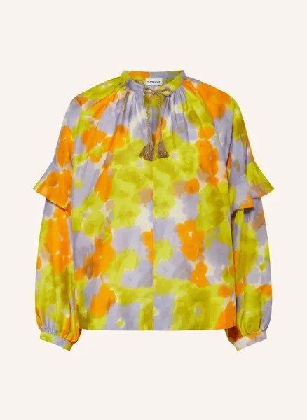 Блузка-рубашка modane из шелка Marella, фиолетовый