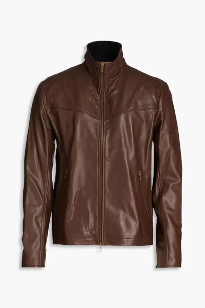 Кожаная куртка Грант Rag & Bone, коричневый