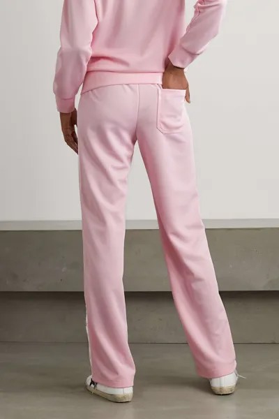 GOLDEN GOOSE спортивные брюки из пике с тесьмой, розовый