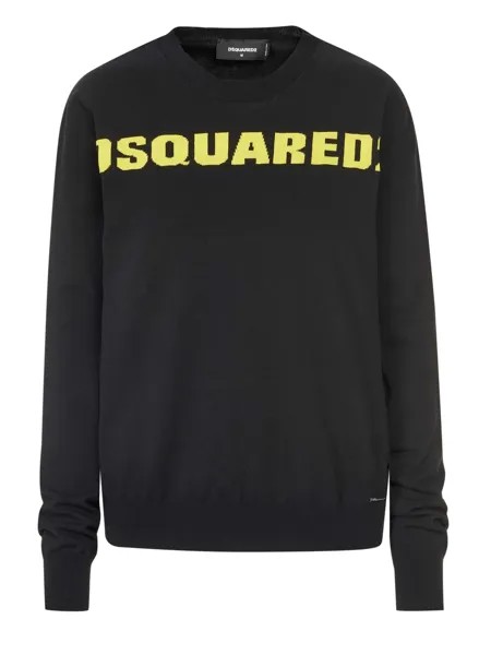 Пуловер Dsquared2, черный/желтый