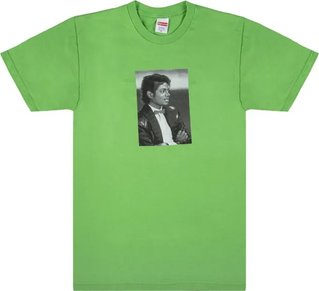 Футболка Supreme Michael Jackson T-Shirt 'Lime', зеленый