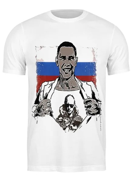 Футболка унисекс Printio Russia белая 3XL