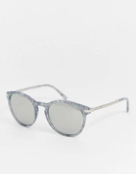 Круглые солнцезащитные очки Michael Kors-Серебряный
