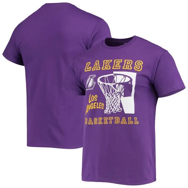 Мужская фиолетовая футболка Junk Food Los Angeles Lakers Slam Dunk