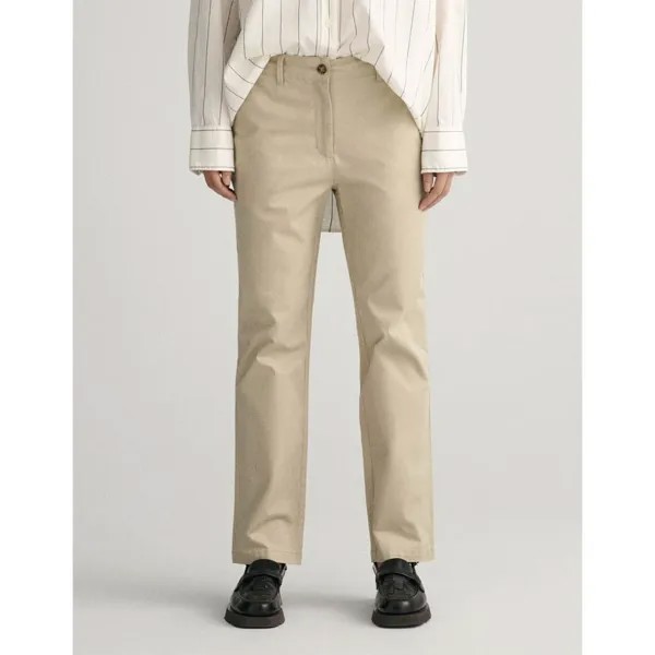 Брюки Gant Slim Fit Chino, бежевый