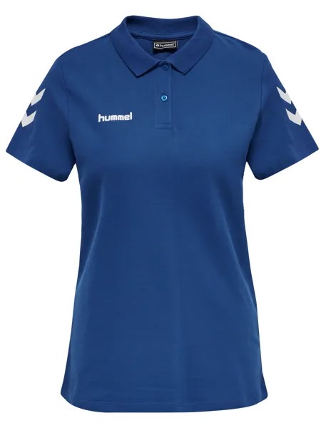 Поло Hummel Hmlgo Cotton Polo Woman, цвет TRUE BLUE