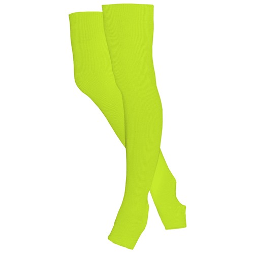 Гетры гимнастические разогревочные Stella Lime, шерсть, 30 см