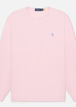 Мужская толстовка Polo Ralph Lauren Embroidered Pony Fleece Crew Neck, цвет розовый, размер S