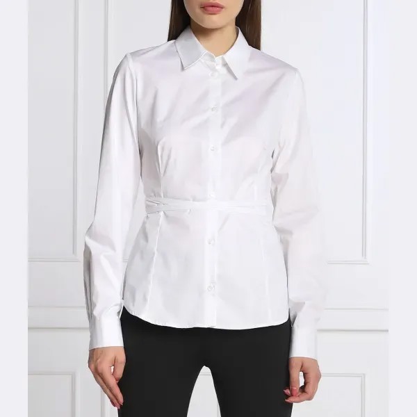 Рубашка из поплина классического кроя Trussardi, белый