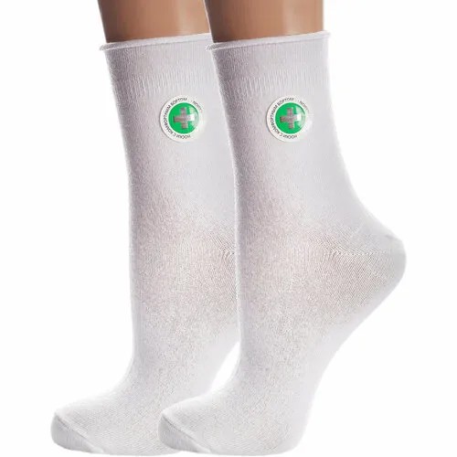 Носки PARA socks, 2 пары, размер 25, белый