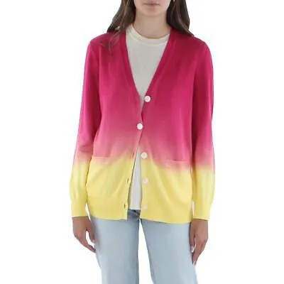 Женская трикотажная рубашка кардигана Lauren Ralph Lauren, свитер-топ BHFO 3353