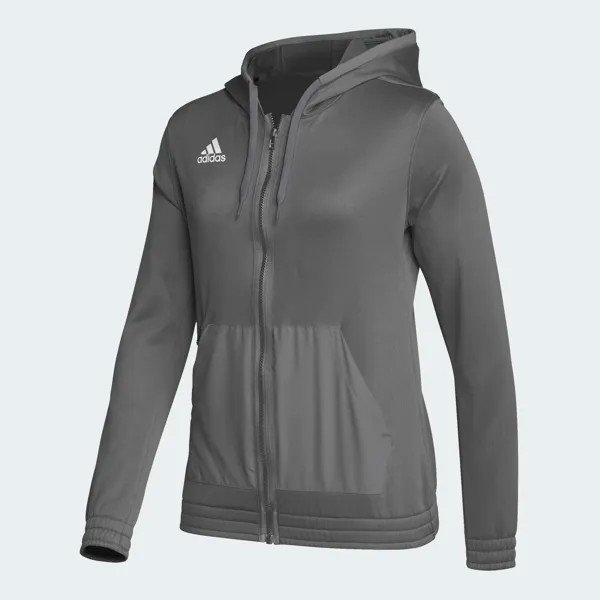 Женская худи adidas Team Issue с молнией во всю длину, цвет Team Grey Four / Mgh Solid Grey