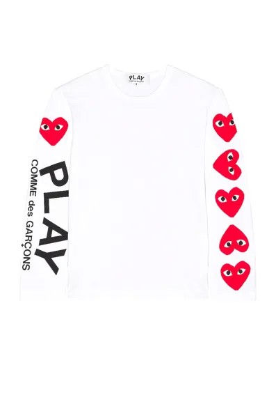 Футболка Comme des Garçons Logo, белый